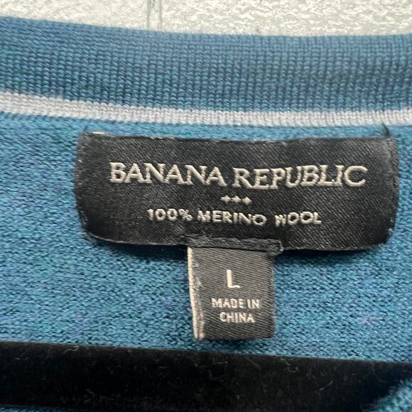 Banana Republic 100% Merino Wool Womens Pullover Blue Sweater Size Small Capsule - Picture 2 of 11